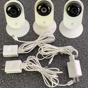 3 YI Home Security Cameras, 1080p 2.4G WiFi IP Indoor/outdoor (from inside)